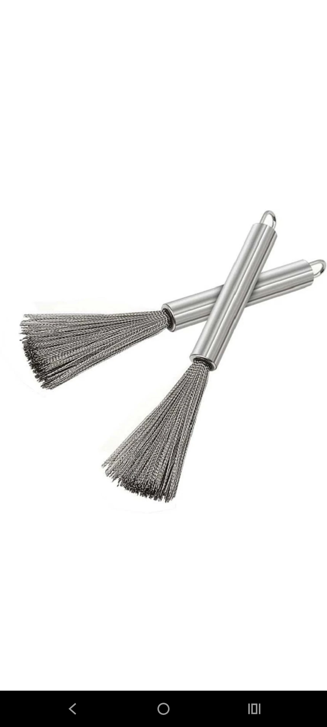 Stainless-steel scrubber brush