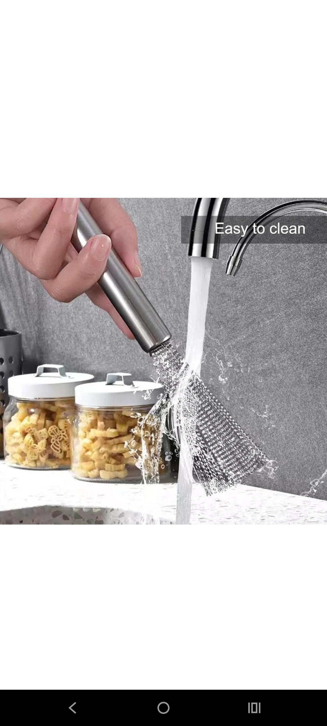 Stainless-steel scrubber brush